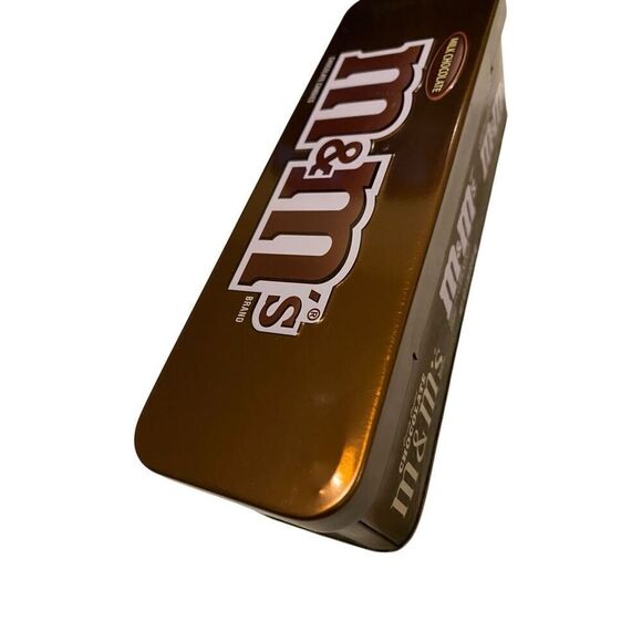M&Ms Empty Collectible Tin Storage Container Brown - Picture 6 of 13